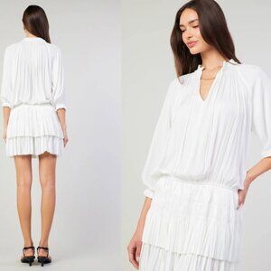 Aurelie Pleated Mini Dress